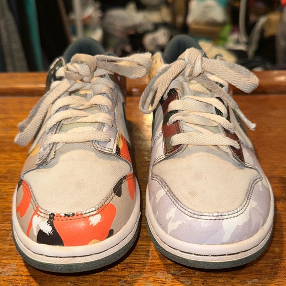 Nike Other - Kids dunks sail multi camo size 5.5y